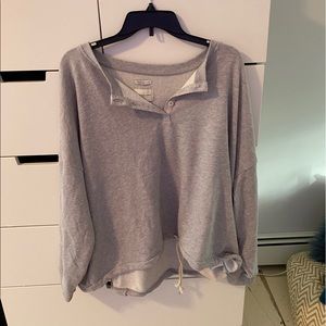 Brand New Cinched Henley Sweatshirt